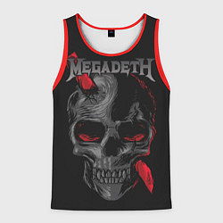 Майка-безрукавка мужская Megadeth, цвет: 3D-красный