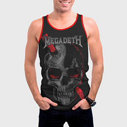Майка-безрукавка мужская Megadeth, цвет: 3D-красный — фото 2