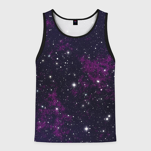 Мужская майка без рукавов Космос / 3D-Черный – фото 1