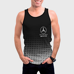 Майка-безрукавка мужская Mercedes-Benz, цвет: 3D-черный — фото 2
