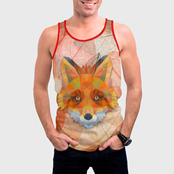 Майка-безрукавка мужская Fox, цвет: 3D-красный — фото 2