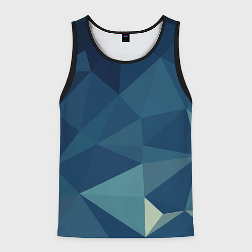 Мужская майка без рукавов DARK BLUE / 3D-Черный – фото 1