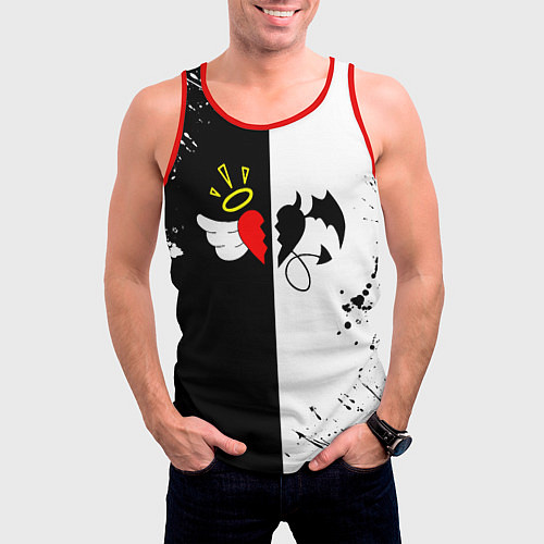 Мужская майка без рукавов Добро и зло, Payton Moormeier / 3D-Красный – фото 3