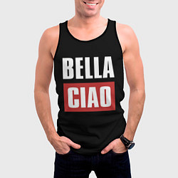 Майка-безрукавка мужская Bella Ciao, цвет: 3D-черный — фото 2