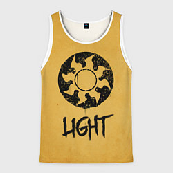 Майка-безрукавка мужская Emblems Light, цвет: 3D-белый