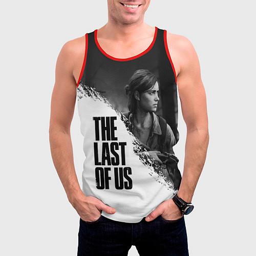 Мужская майка без рукавов THE LAST OF US 2 / 3D-Красный – фото 3