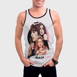 Майка-безрукавка мужская Blackpink, цвет: 3D-черный — фото 2