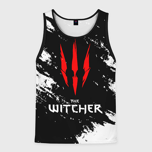Мужская майка без рукавов The Witcher / 3D-Черный – фото 1