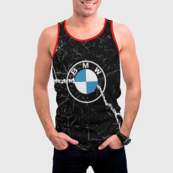 Майка-безрукавка мужская BMW, цвет: 3D-красный — фото 2