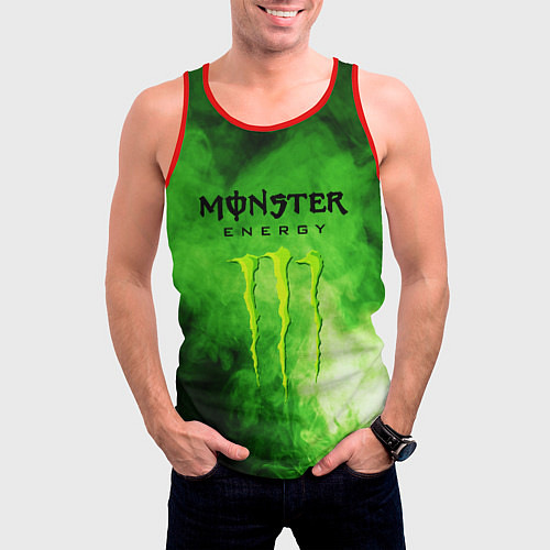 Мужская майка без рукавов MONSTER ENERGY / 3D-Красный – фото 3