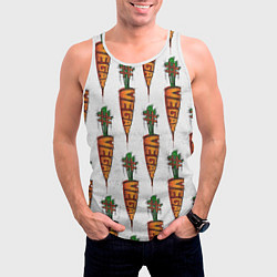 Майка-безрукавка мужская Vegan, цвет: 3D-белый — фото 2