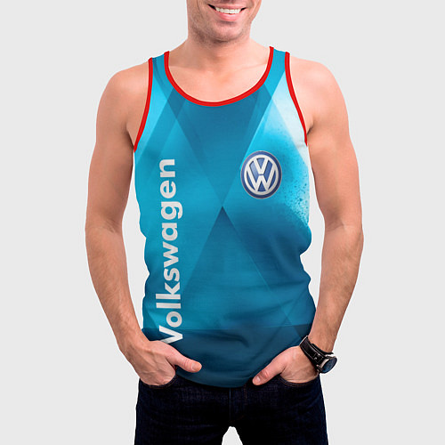 Мужская майка без рукавов VOLKSWAGEN / 3D-Красный – фото 3