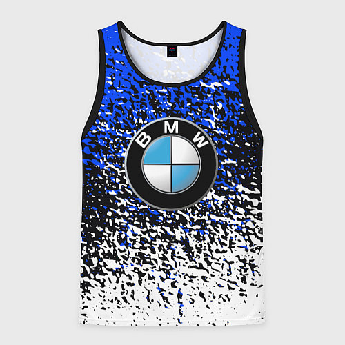 Мужская майка без рукавов BMW / 3D-Черный – фото 1