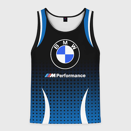 Мужская майка без рукавов BMW / 3D-Черный – фото 1