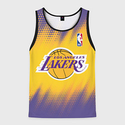 Майка-безрукавка мужская Los Angeles Lakers, цвет: 3D-черный
