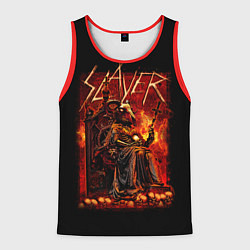 Майка-безрукавка мужская Slayer, цвет: 3D-красный