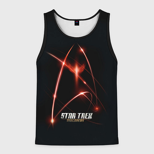 Мужская майка без рукавов Звездный путь / 3D-Черный – фото 1