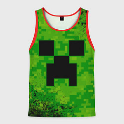 Майка-безрукавка мужская MINECRAFT МАЙНКРАФТ, цвет: 3D-красный