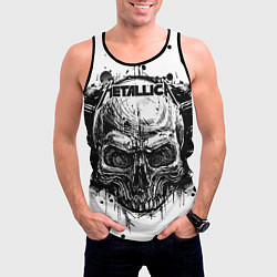 Майка-безрукавка мужская Metallica, цвет: 3D-черный — фото 2