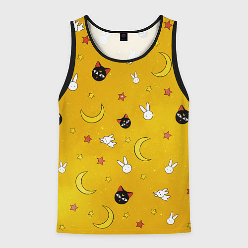 Мужская майка без рукавов СЕЙЛОР МУН / 3D-Черный – фото 1