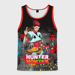 Майка-безрукавка мужская Хисока Hunter x Hunter, цвет: 3D-красный