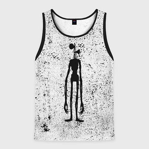 Мужская майка без рукавов Сиреноголовый / 3D-Черный – фото 1