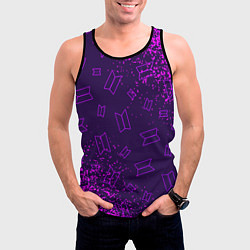 Майка-безрукавка мужская BTS БТС, цвет: 3D-черный — фото 2