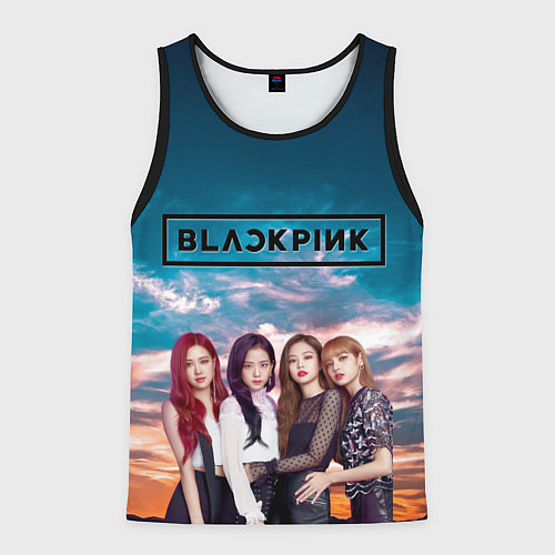 Мужская майка без рукавов BlackPink / 3D-Черный – фото 1