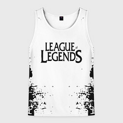 Майка-безрукавка мужская League of legends, цвет: 3D-белый