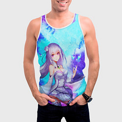 Майка-безрукавка мужская Re:Zero, цвет: 3D-белый — фото 2