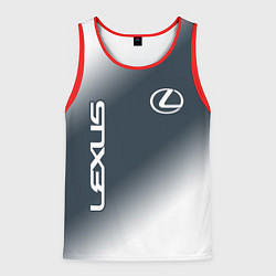 Майка-безрукавка мужская LEXUS ЛЕКСУС, цвет: 3D-красный