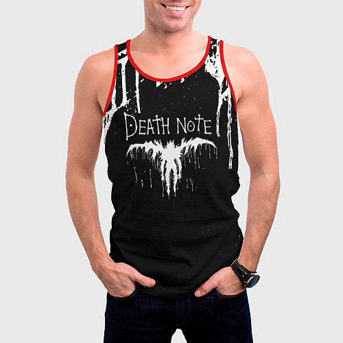 Мужская майка без рукавов Death Note / 3D-Красный – фото 3