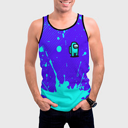 Майка-безрукавка мужская AMONG US АМОНГ АС, цвет: 3D-черный — фото 2