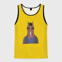 Майка-безрукавка мужская Конь БоДжек, цвет: 3D-черный