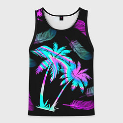 Майка-безрукавка мужская Неоновое лето, цвет: 3D-черный