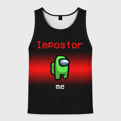 Мужская майка без рукавов AMONG US / 3D-Черный – фото 1