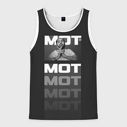 Майка-безрукавка мужская МОТ, цвет: 3D-белый