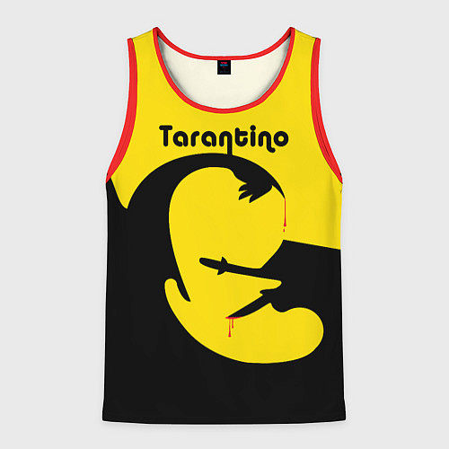 Мужская майка без рукавов Тарантино / 3D-Красный – фото 1