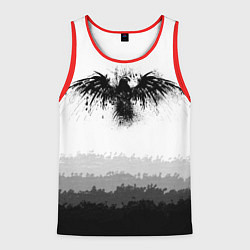 Майка-безрукавка мужская ЧЁРНЫЙ ВОРОН, цвет: 3D-красный