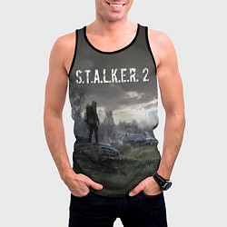 Майка-безрукавка мужская STALKER 2, цвет: 3D-черный — фото 2