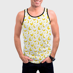 Майка-безрукавка мужская Банановый рай, цвет: 3D-черный — фото 2