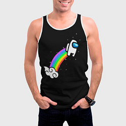 Майка-безрукавка мужская Among Us, цвет: 3D-белый — фото 2