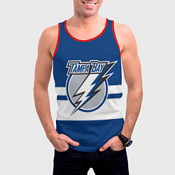 Майка-безрукавка мужская TAMPA BAY LIGHTING, цвет: 3D-красный — фото 2