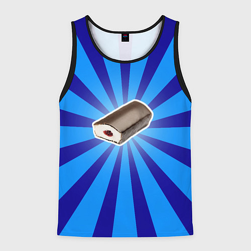 Мужская майка без рукавов Глазированный сырок / 3D-Черный – фото 1