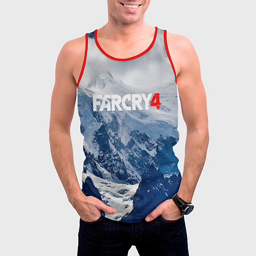 Мужская майка без рукавов FARCRY 4 S / 3D-Красный – фото 3