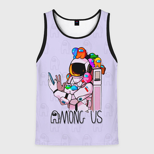 Мужская майка без рукавов Among Us / 3D-Черный – фото 1