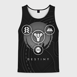 Майка-безрукавка мужская DESTINY, цвет: 3D-черный