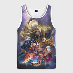 Майка-безрукавка мужская Mobile Legends Bang Bang, цвет: 3D-белый