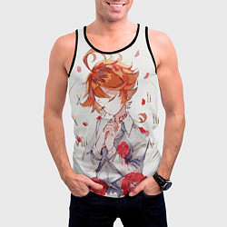 Майка-безрукавка мужская Обещанный неверленд Emma, цвет: 3D-черный — фото 2