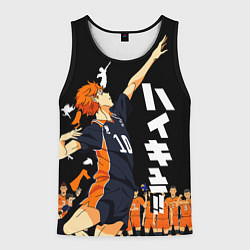Майка-безрукавка мужская ВОЛЕЙБОЛ!! HAIKYUU!!, цвет: 3D-черный
